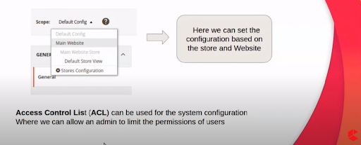 system configuration in magento 2