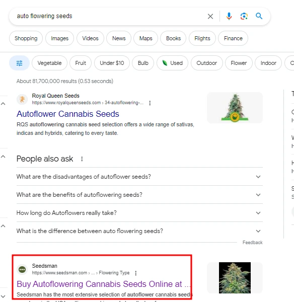 Organic traffic reduction