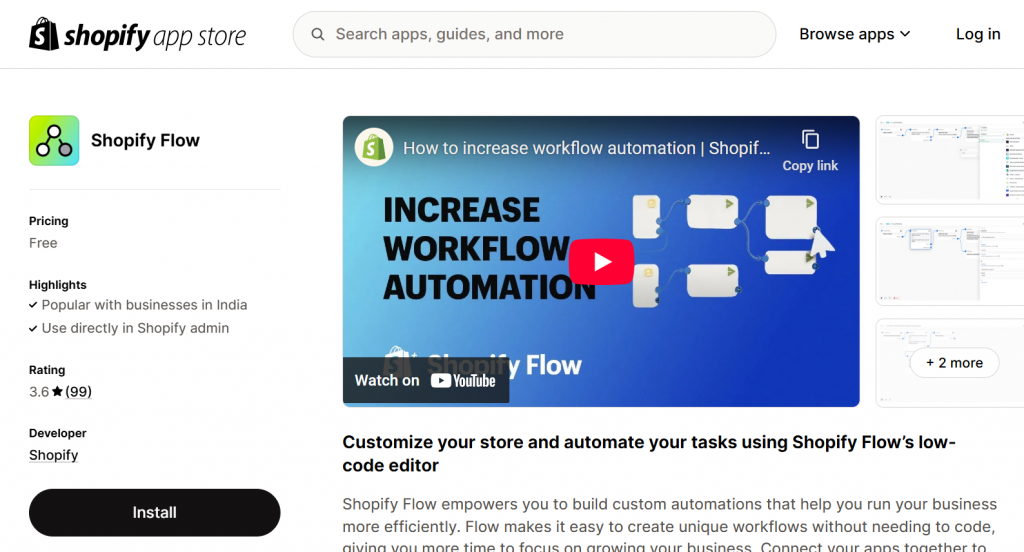 Install Shopify Flow